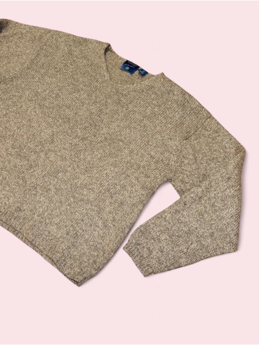 American Eagle XL Wool Blend V Neck Sweater Brown Limited Edition Mens - Picture 2 of 7